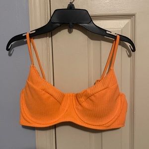 NWOT Shein Orange bikini top; will take any offer!!
